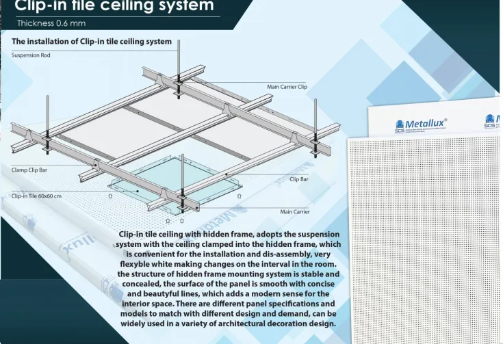 Produk Metal Ceiling Clip In Plain White 60 CM X 60 CM 1 clip_in